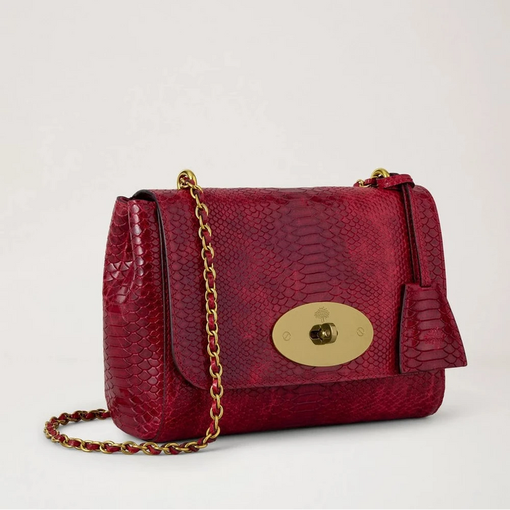 Mulberry Lily Apple Red Waxed Snake Print – product image 2