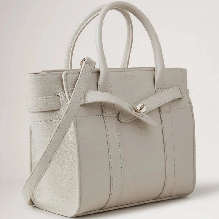 Mulberry Mini Zipped Bayswater Chalk Small Classic Grain