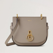 Mulberry Small Amberley Satchel Cashmere Taupe Small Classic Grain 