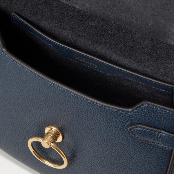 Mulberry SMALL AMBERLEY SATCHEL SMALL CLASSIC GRAIN NIGHT SKY