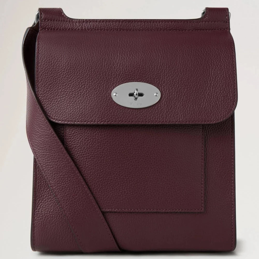 Mulberry Antony N Black Cherry Small Classic Grain 