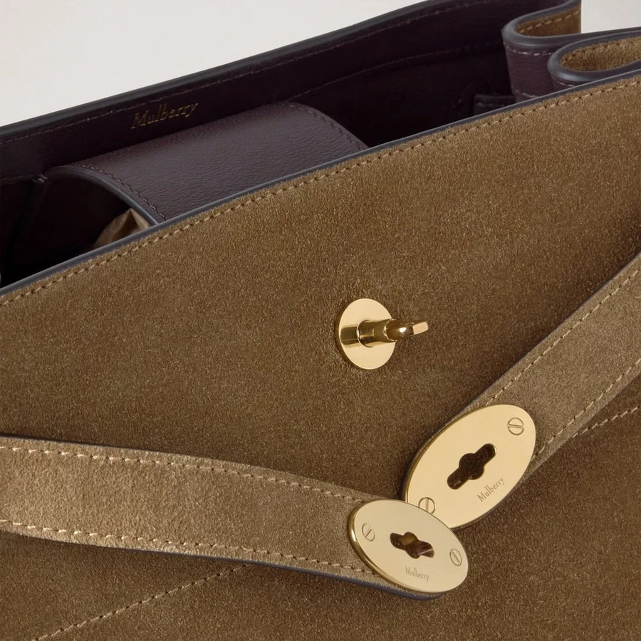 Mulberry Large Islington Bucket Salcombe Sand Suede