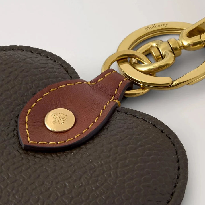 Mulberry Heart Keyring Mole-Cognac – product image 2
