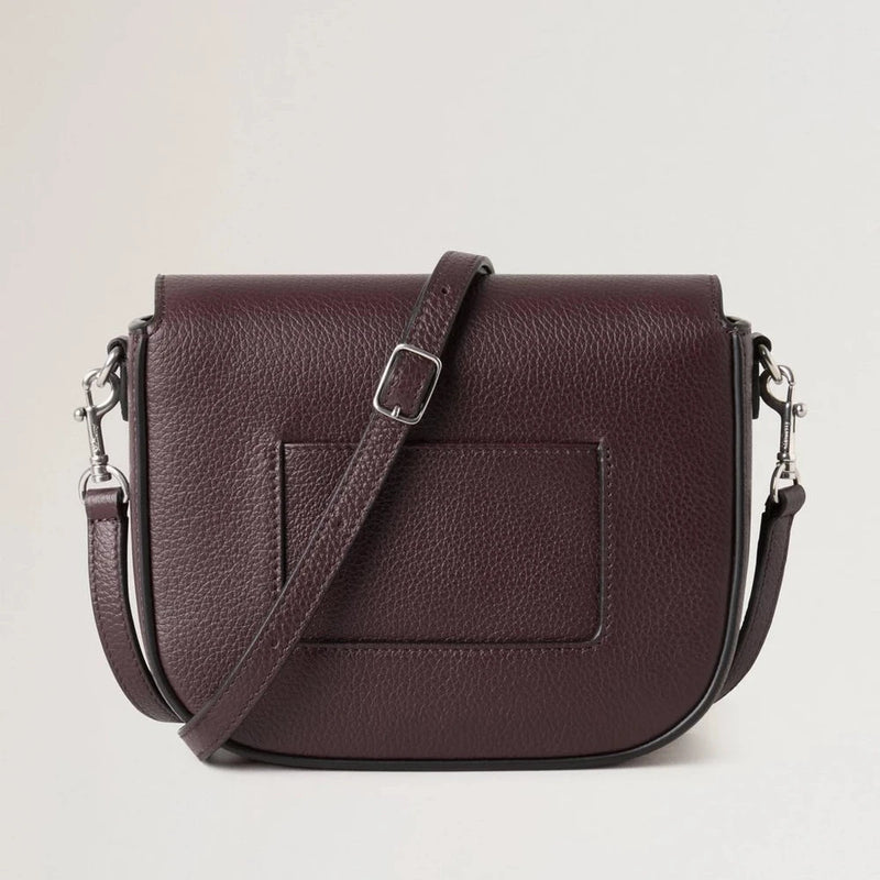 Mulberry Small Darley Satchel Small Classic Grain Black Cherry
