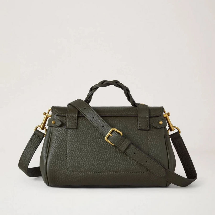 Mulberry Mini Alexa Juniper Green Heavy Grain