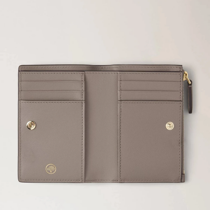 Mulberry Continental Bifold Zipped Wallet Cashmere Taupe