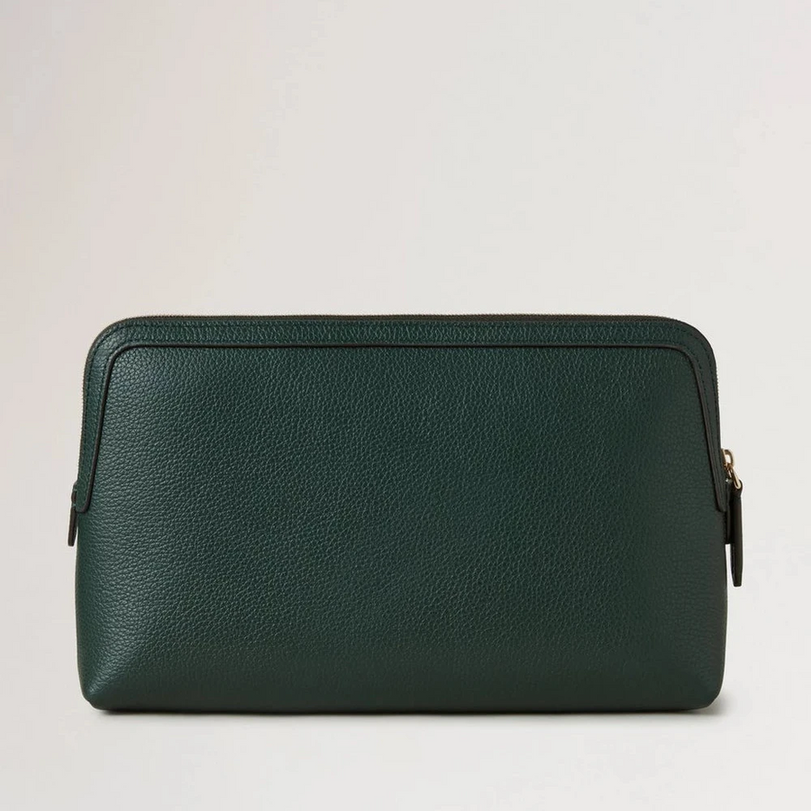 Mulberry Medium Cosmetic Pouch Mulberry Green Small Classic Grain