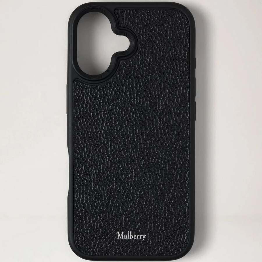 Mulberry Iphone 17 Case Small Classic Grain Black