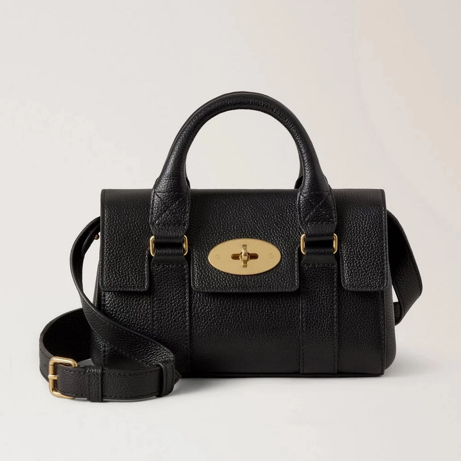 Mulberry Mini Heritage Bayswater Small Classic Grain Black