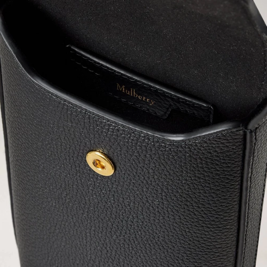 Mulberry Press Stud Phone Pouch Black