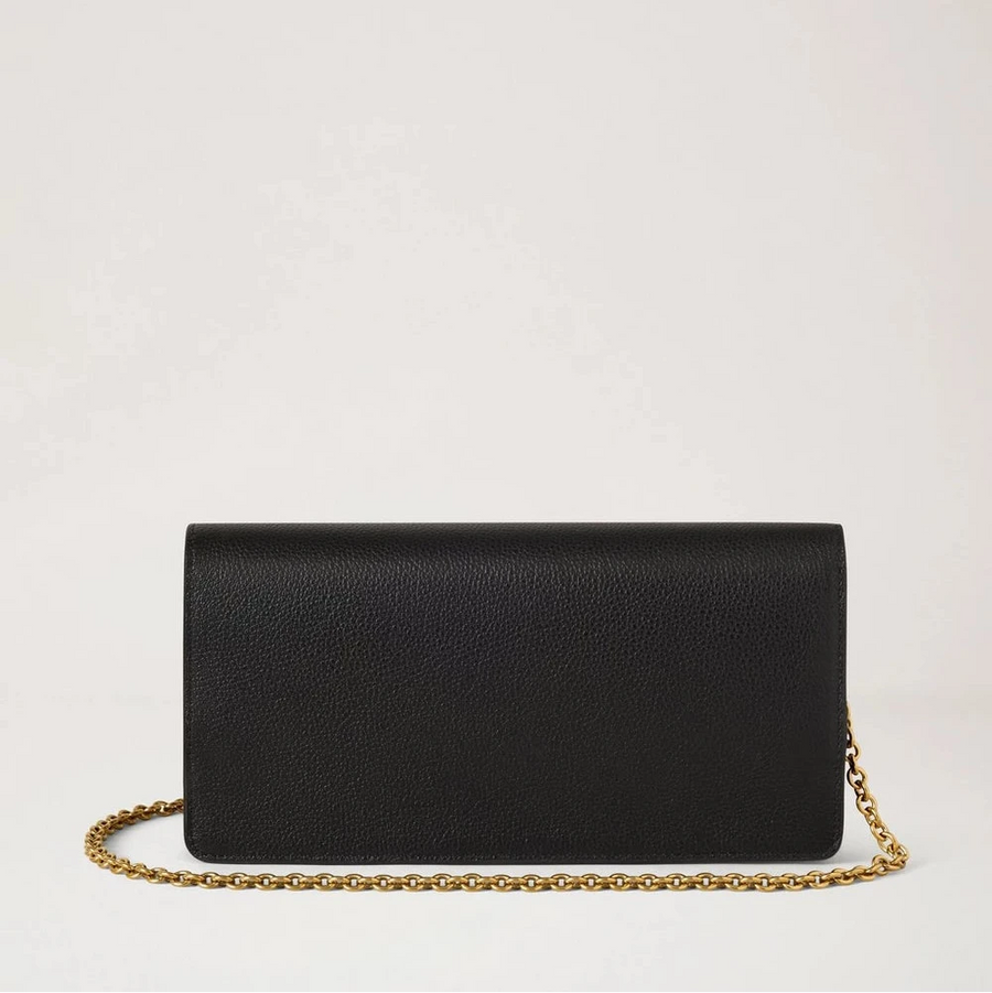 Mulberry Darley Clutch Small Classic Grain Black