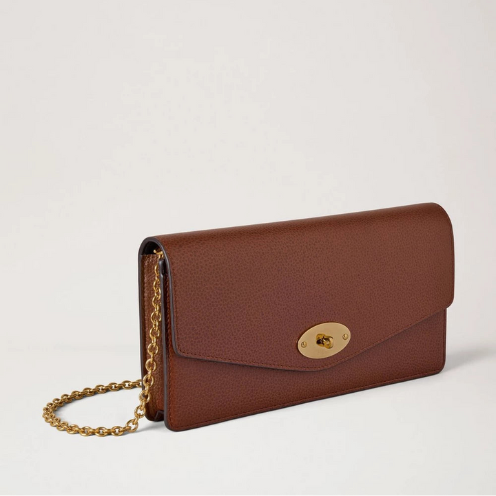 Mulberry Darley Clutch Small Classic Grain Oak