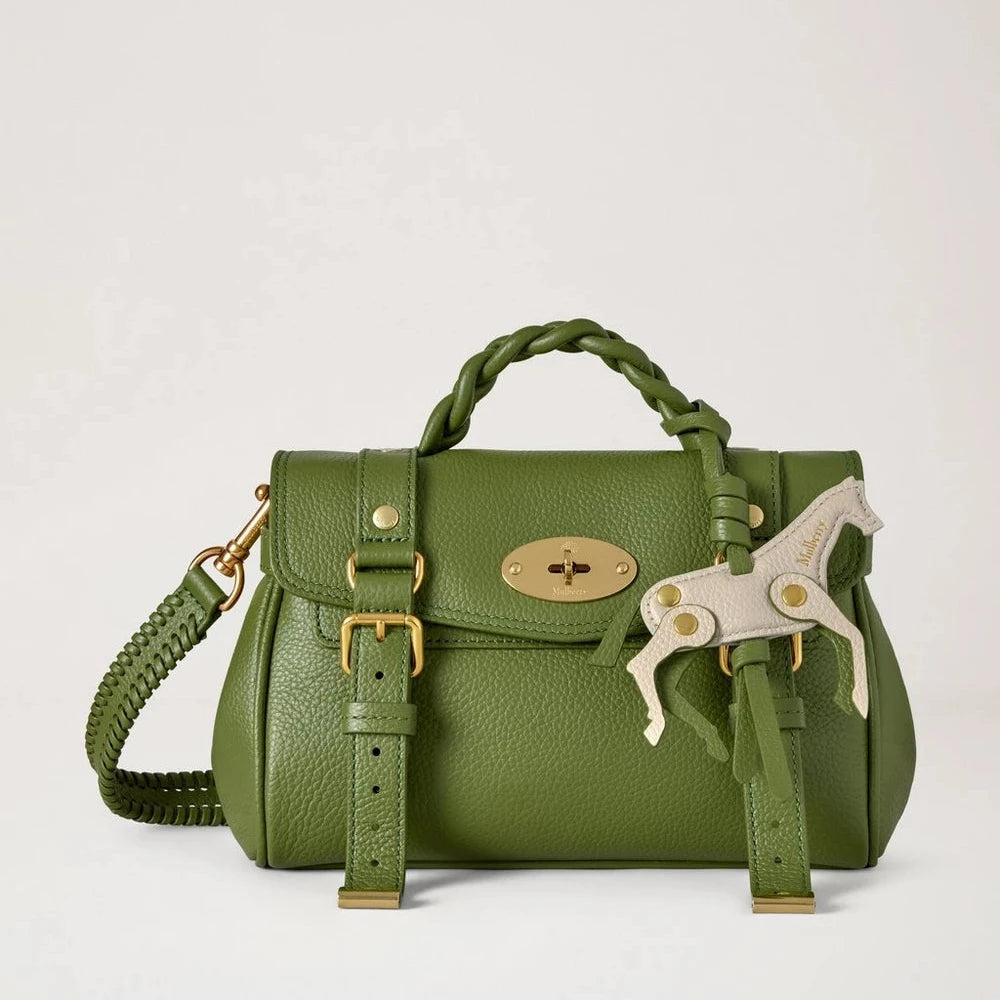 Mulberry Mini Alexa Fern & Chalk Horse Small Classic Grain