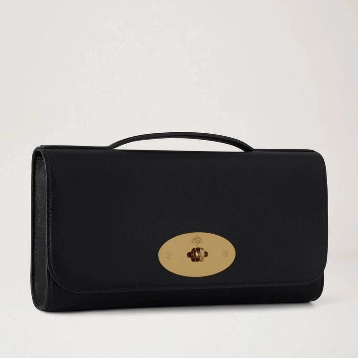 Mulberry Lily Clutch Black Vesta Nappa
