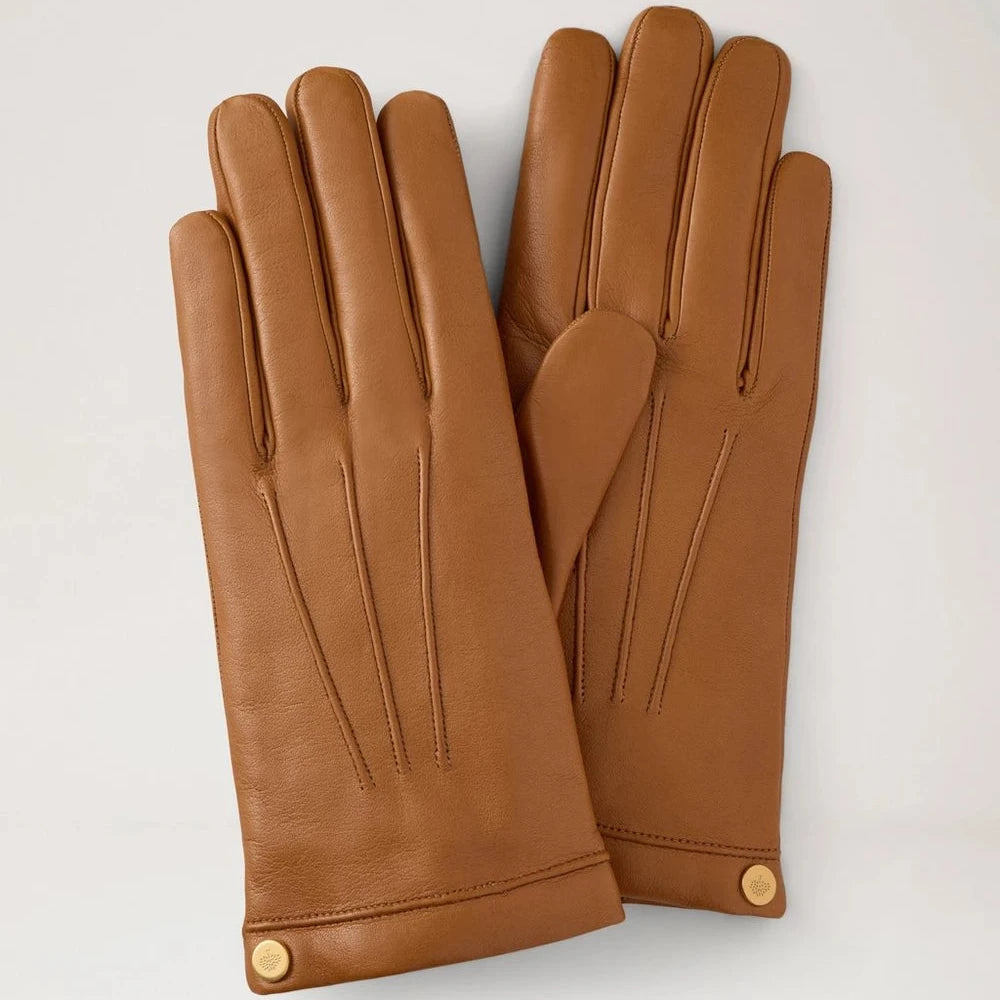 Mulberry Bløde nappa-handsker Oak – VG4108/192G110-001