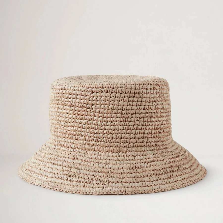 Mulberry Summer Raffia Bucket Hat / Summer hat