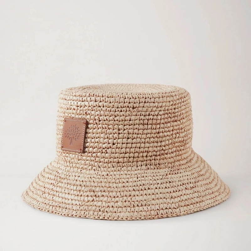 Mulberry Summer Raffia Bucket Hat / Summer Hat