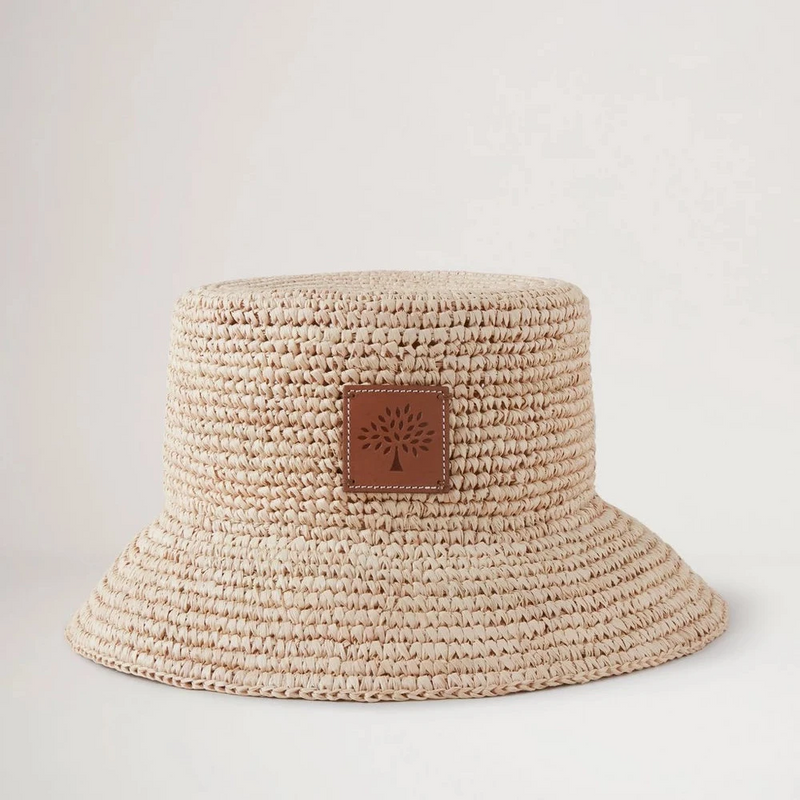Mulberry Summer Raffia Bucket Hat / Summer Hat