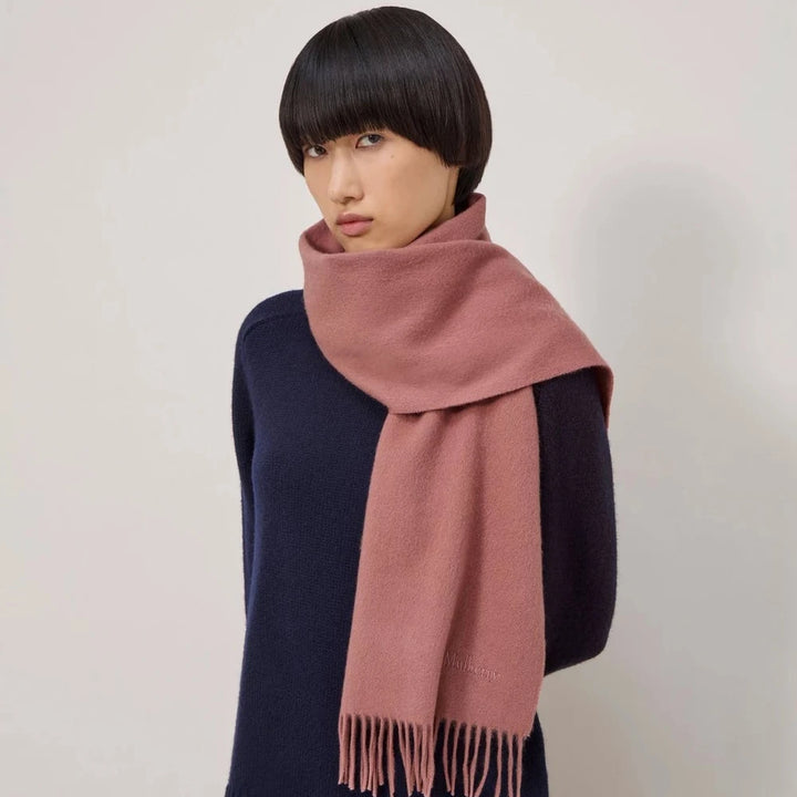 Mulberry Cashmere Scarf - Autumn Rose Cashmere 