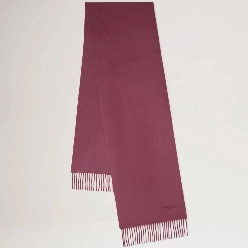 Mulberry Cashmere Scarf - Black Cherry Cashmere 