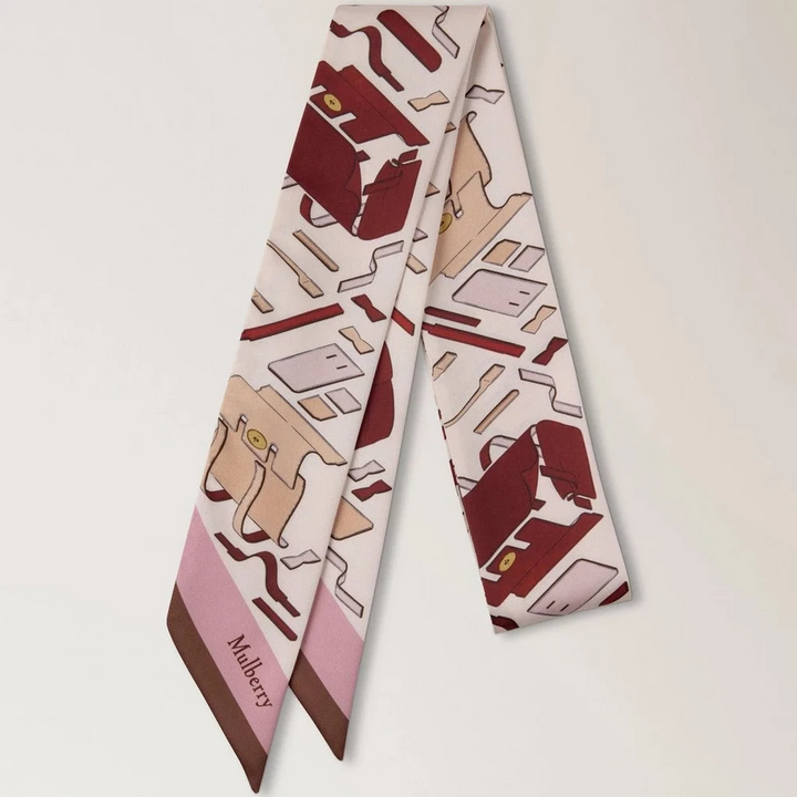 Mulberry Skinny Scarf - Bayswater Workshop Blossom Pink