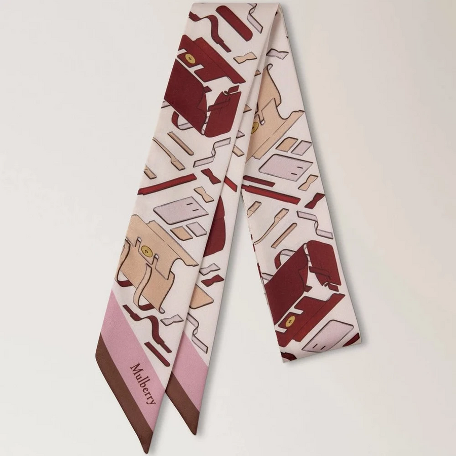 Mulberry Skinny Scarf - Bayswater Workshop Blossom Pink