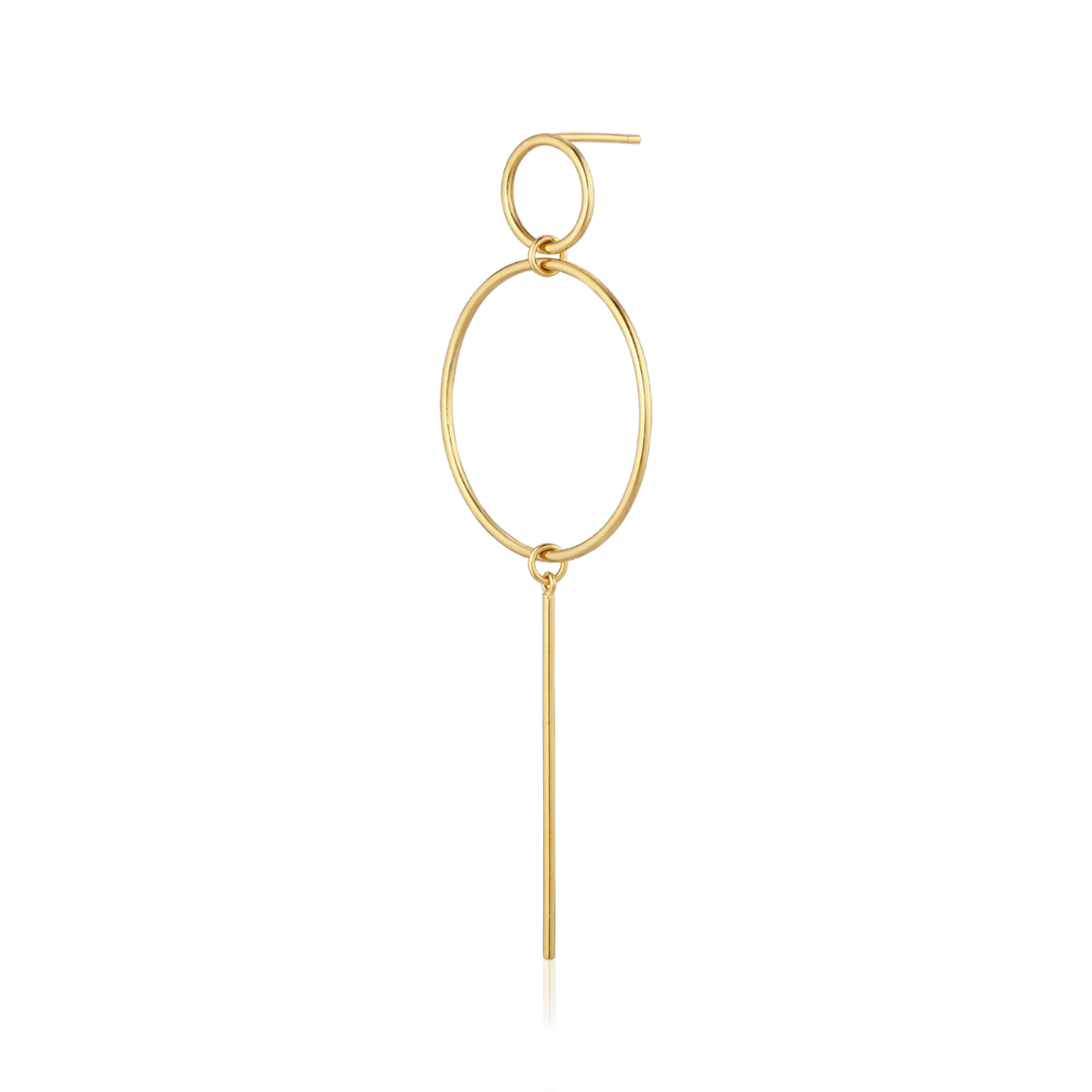 Alura Grace 4 Single Earring with Rings & Pendant