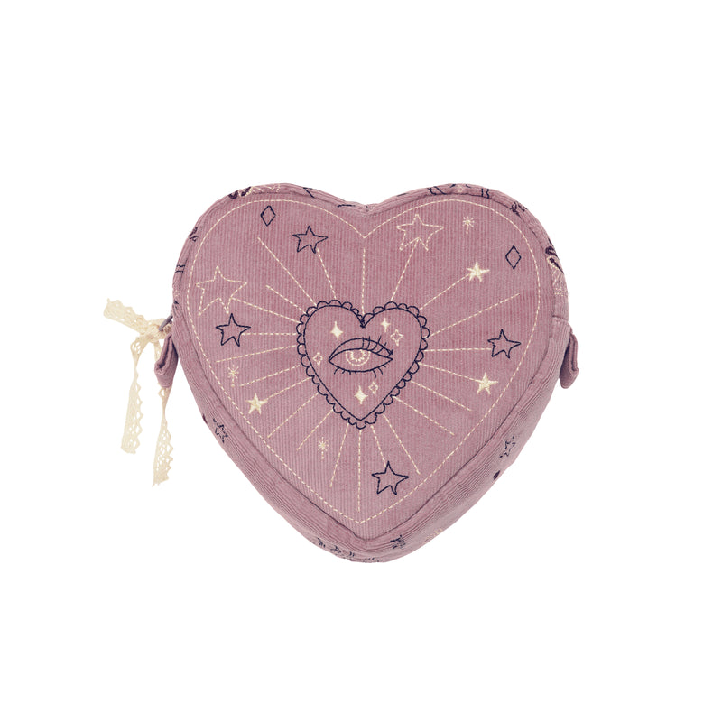 Maanesten Heart Makeup Taske Magical Purple