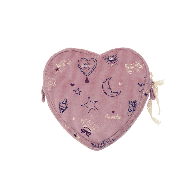 Maanesten Heart Makeup Taske Magical Purple