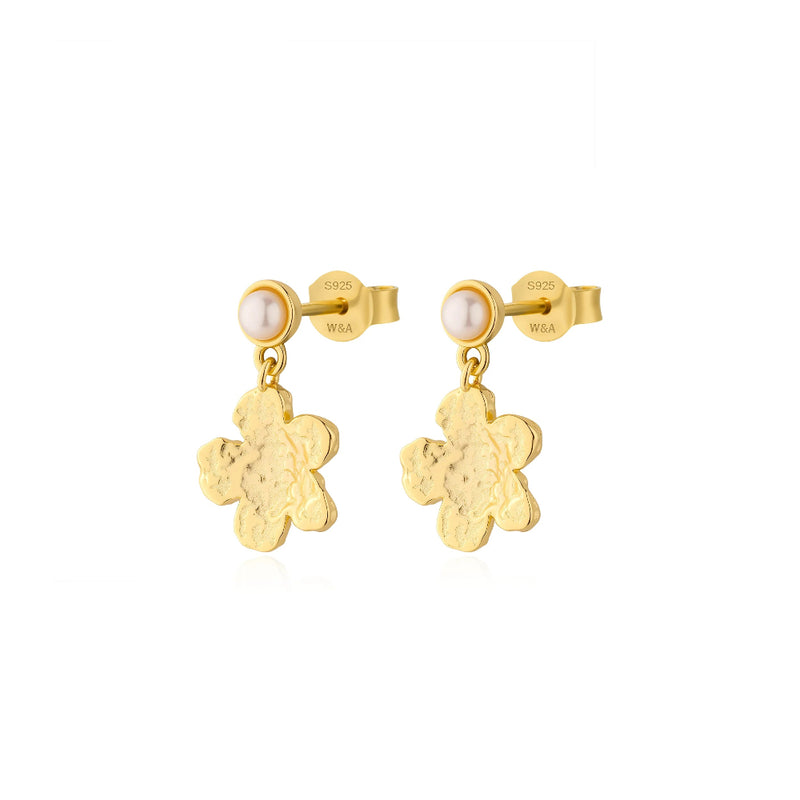 Wioga Hedwig Earrings In Gold Plated Silver