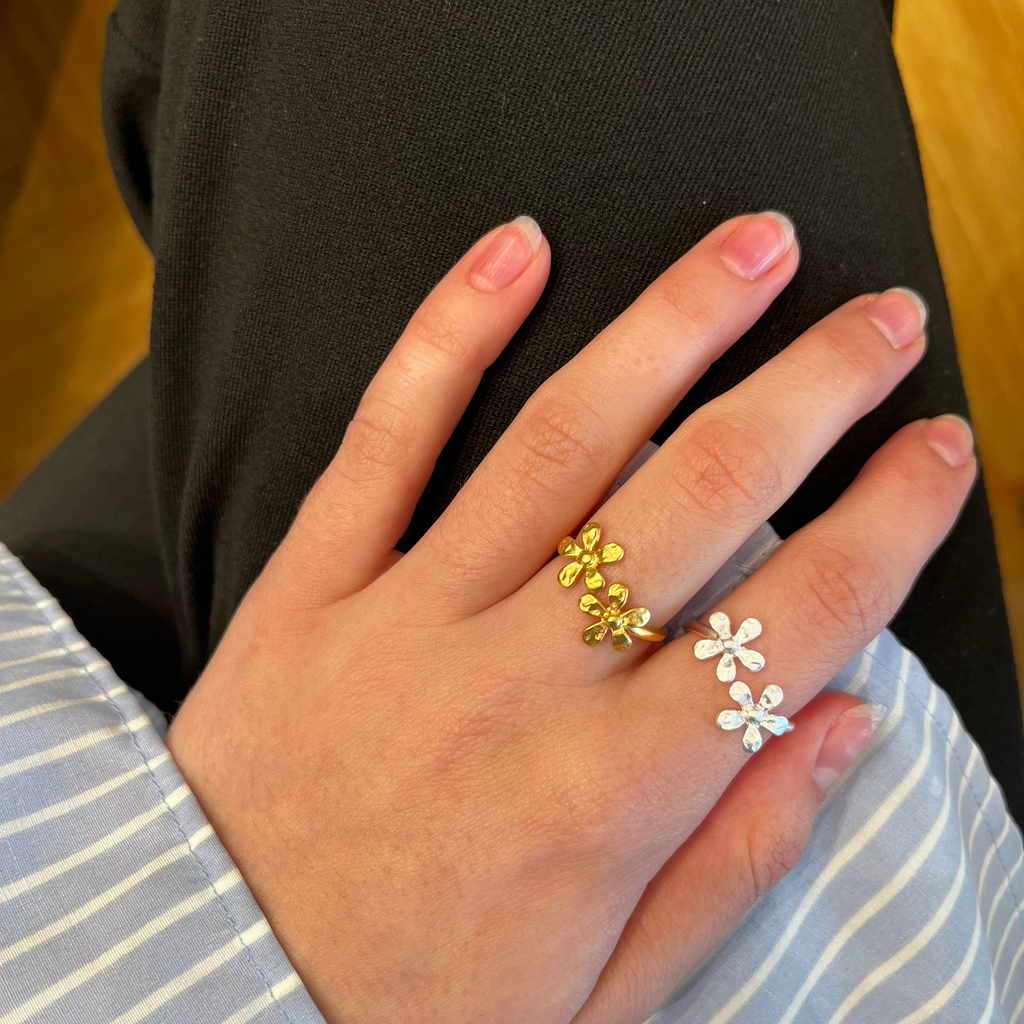 Pernille Corydon Wild Poppy Gold Plated Ring