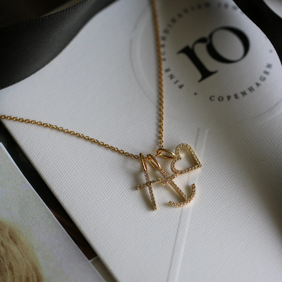 Ro Copenhagen Symbols Open Heart Diamond Pendant