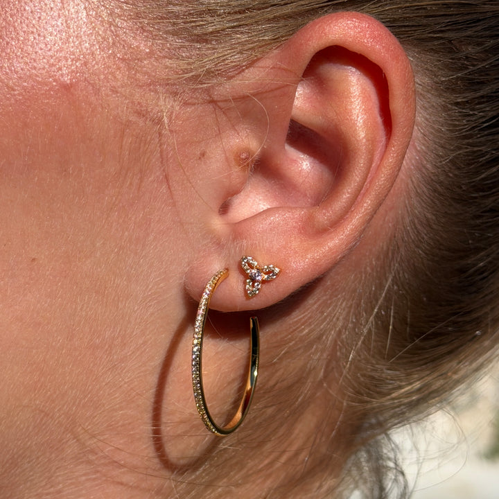 Alura Copenhagen Eclipse Single Earring – Gold-plated Single Earring with Zirconia 