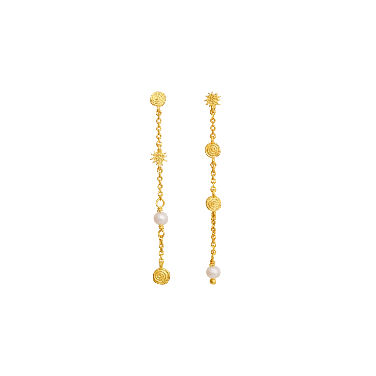 Maanesten Jennie Gold-Plated Earrings with Freshwater Pearl 