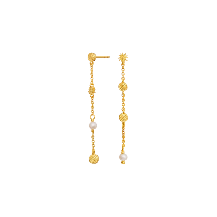 Maanesten Jennie Gold-Plated Earrings with Freshwater Pearl 