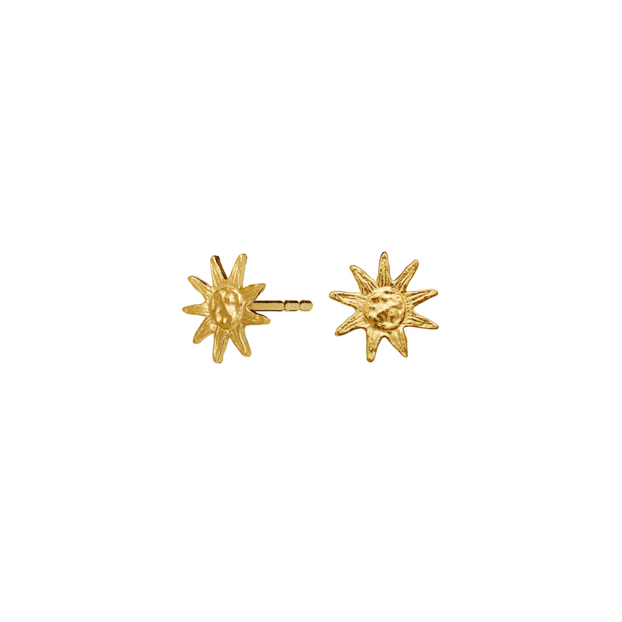 Maanesten June Gold Plated Sun Earrings