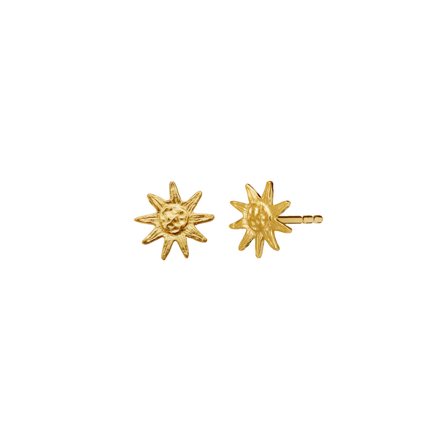 Maanesten June Gold Plated Sun Earrings