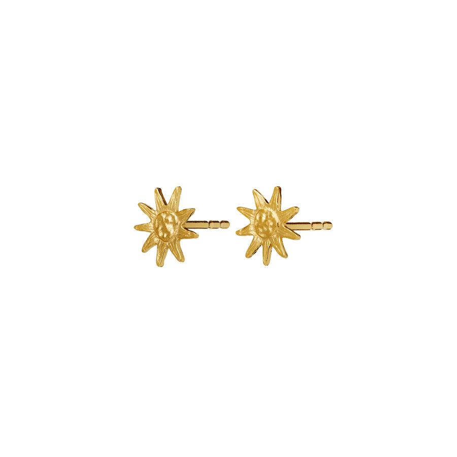 Maanesten June Gold Plated Sun Earrings