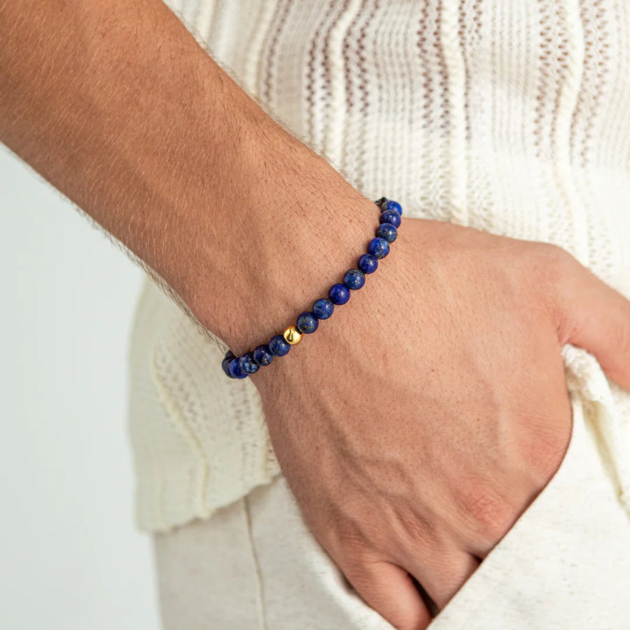 Alexander Lynggaard Bracelet Lapis Braided 6mm
