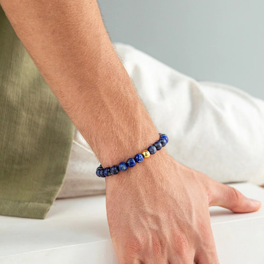 Alexander Lynggaard Bracelet Lapis Braided 8mm