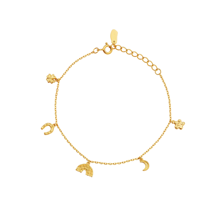 Maanesten Lucky Charm Gold-Plated Bracelet 