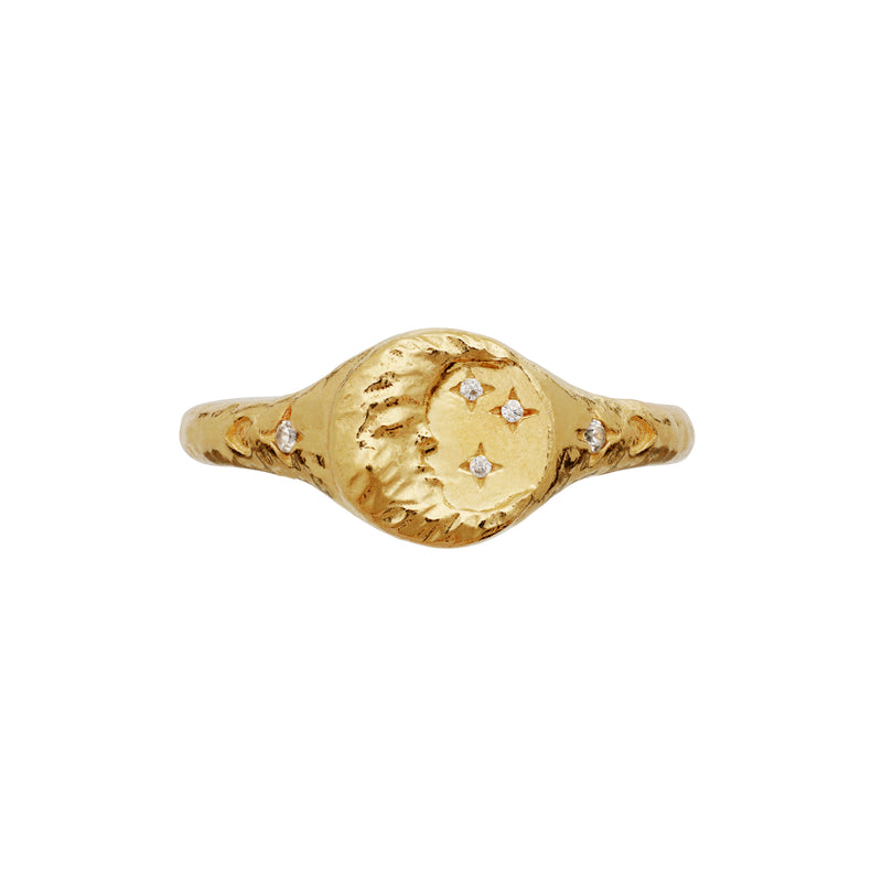 Maanesten Magdalena Forgyldt Ring
