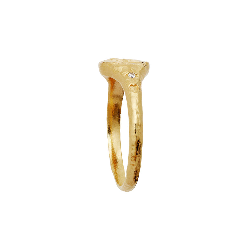 Maanesten Magdalena Forgyldt Ring