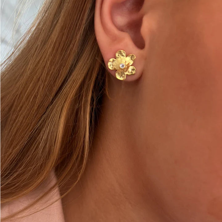 Wioga Margherita Earrings In Gold Plated Silver