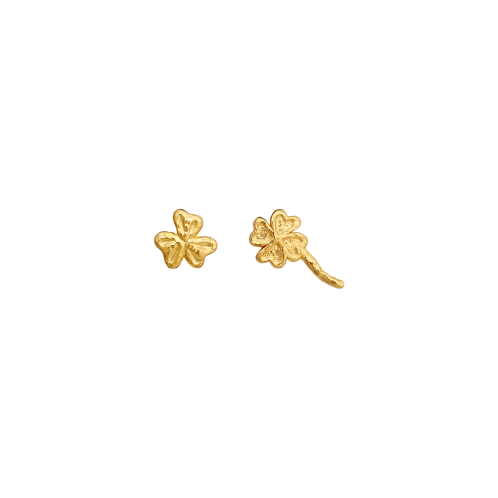 Maanesten Minnie Gold-plated Earrings with Clover 