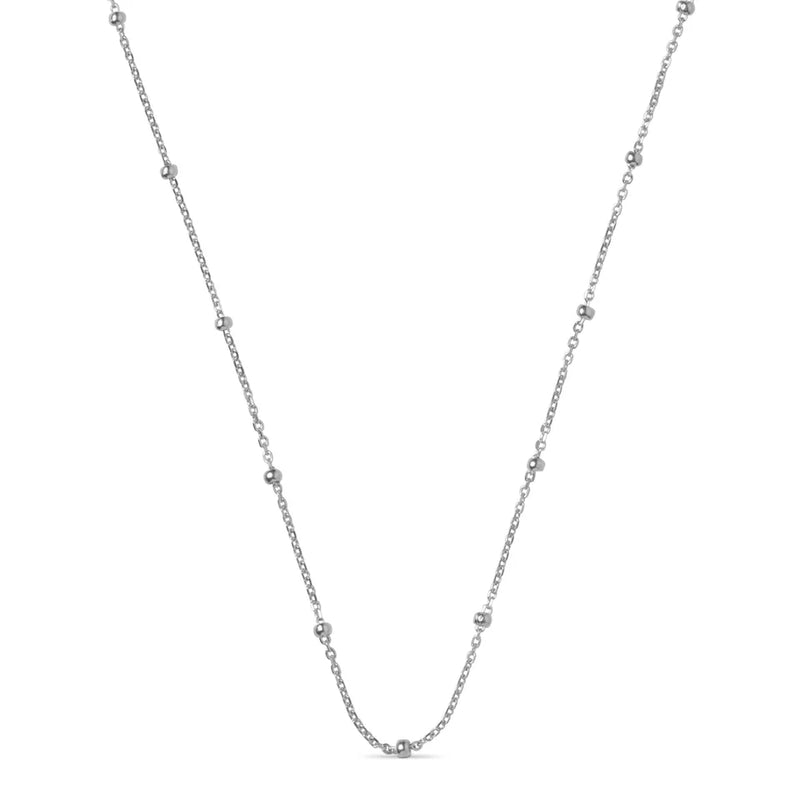 Enamel Beaded Chain Halskæde I Sølv