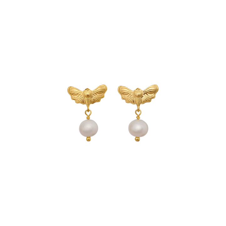Maanesten Nisa Gold-Plated Earrings with Freshwater Pearls 