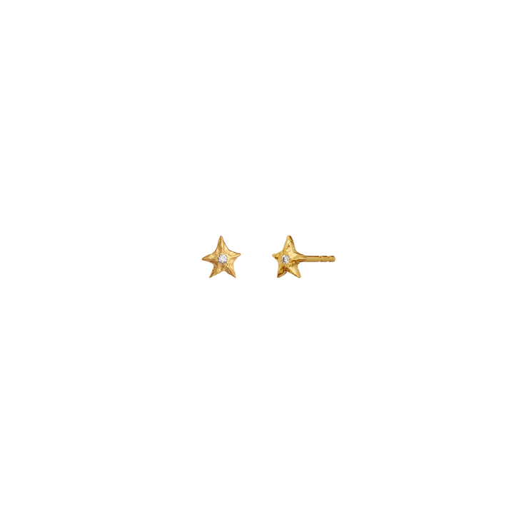 Maanesten Olivia Gold-Plated Earrings with White Zirconia 