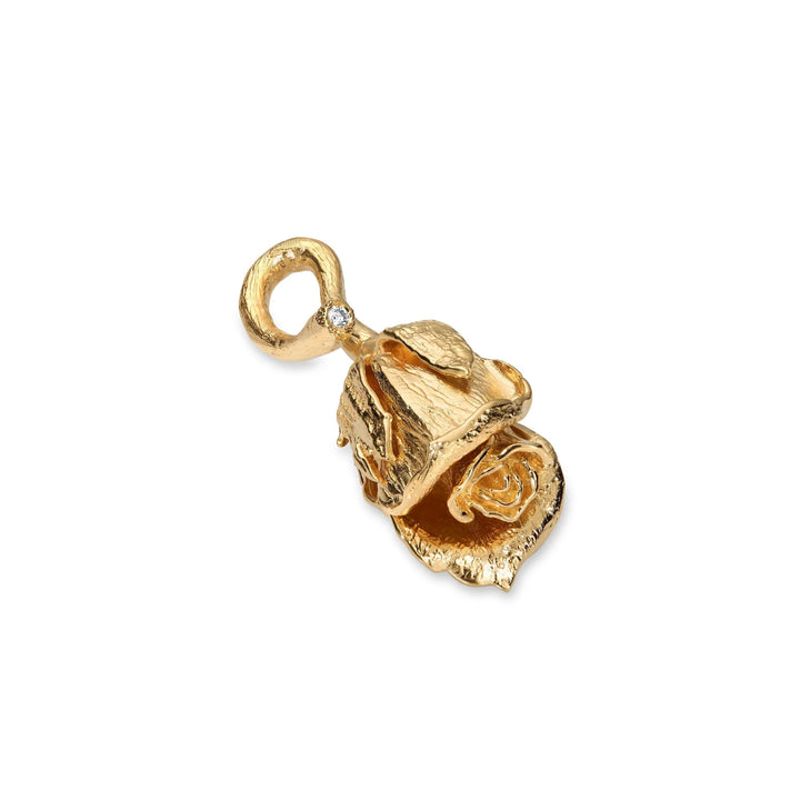 Flora Danica Rose with silk necklace
