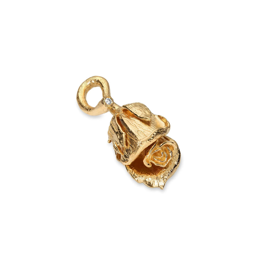 Flora Danica Rose with silk necklace
